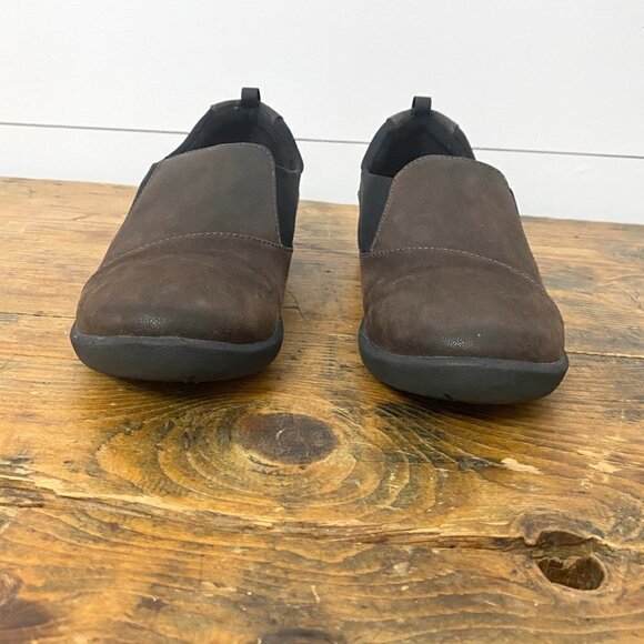 Clarks Cloudsteppers Sillian Paz Slip On Comfort Shoes Chocolate Brown, Size 7.5 - Picture 9 of 12